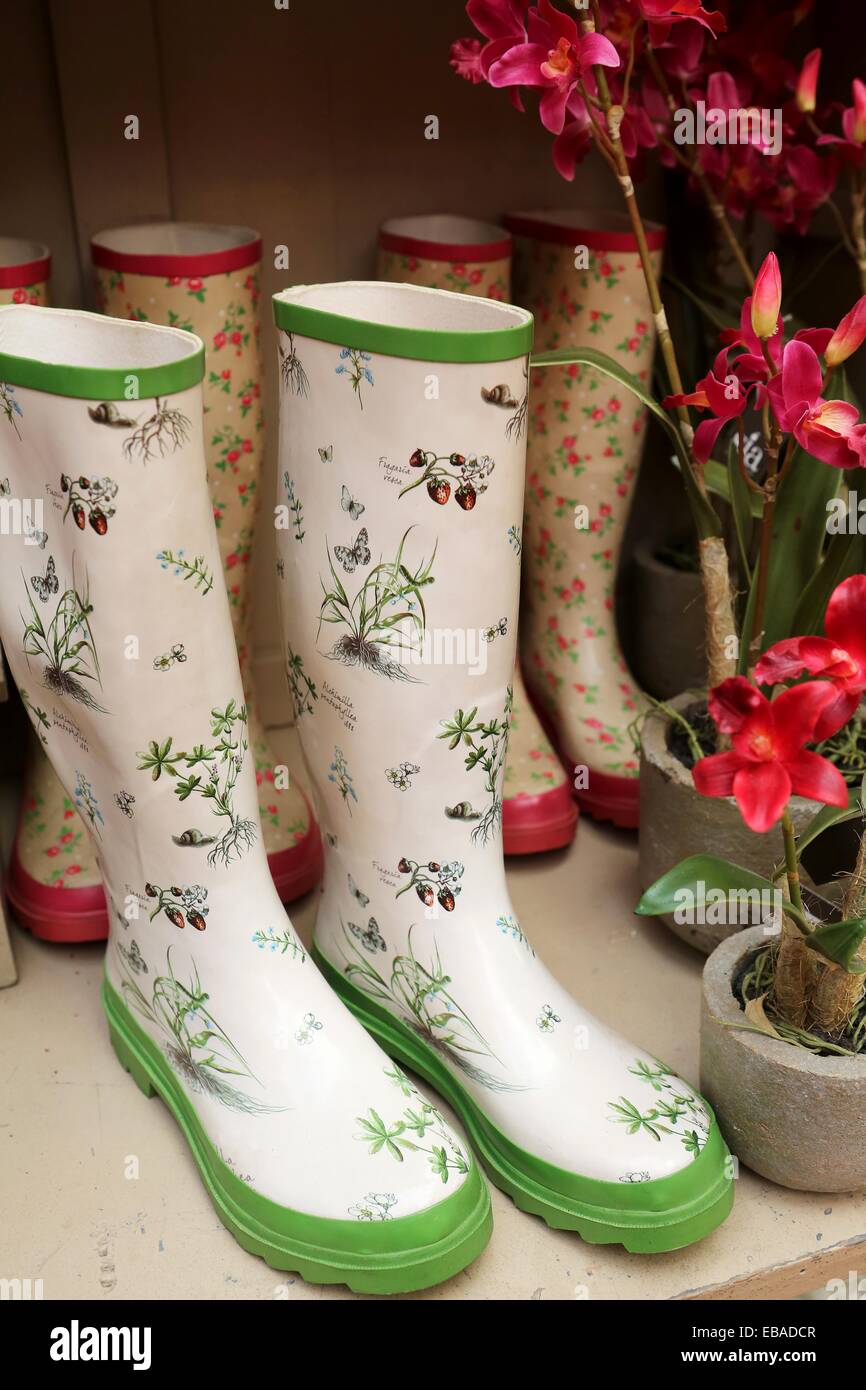 hunter floral wellies