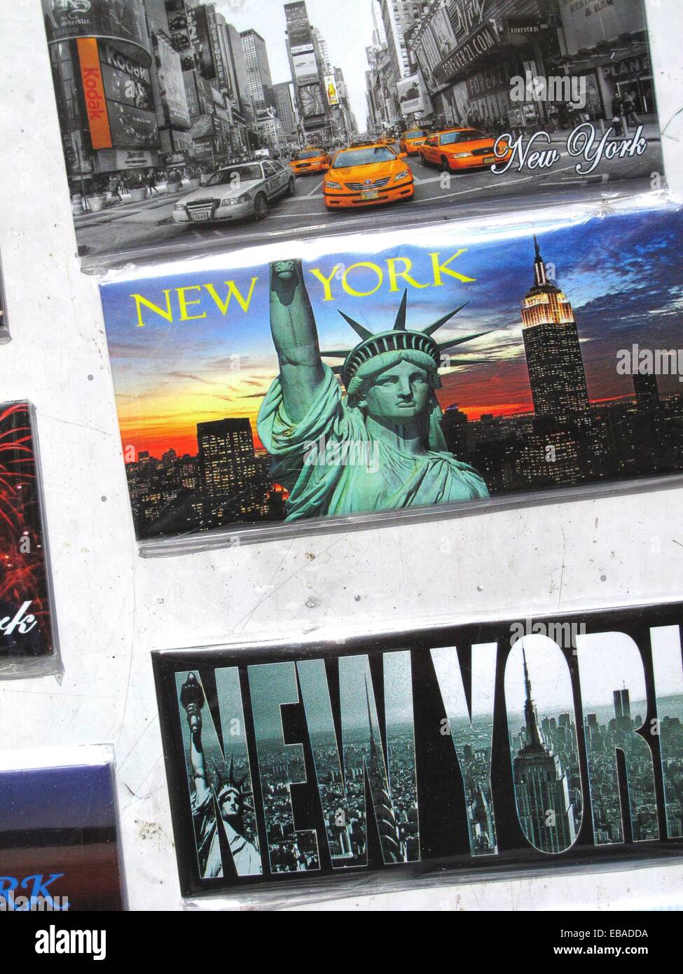 New York postcards on Sunday street market, Midtown Manhattan, New York