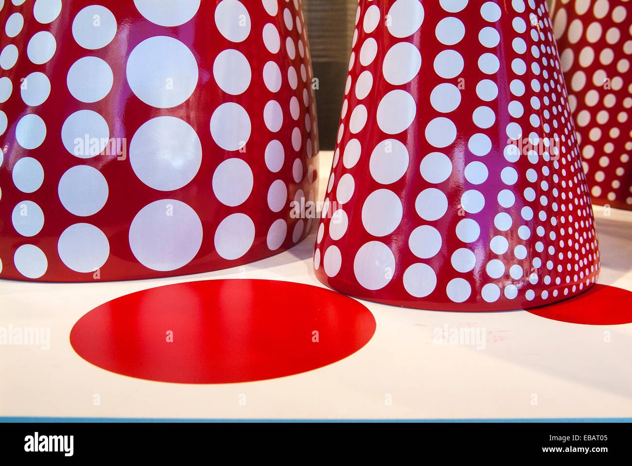 art by Yayoi Kusama in the windows of the Louis Vuitton store Hotel Vancouver  Vancouver BC Canada Stock Photo - Alamy