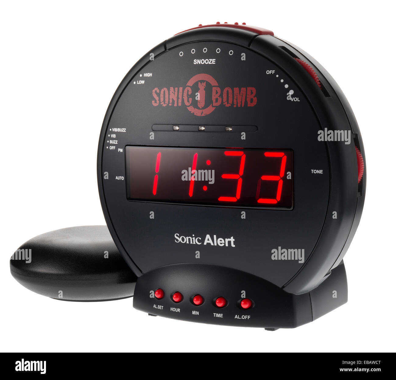 Sonic Bomb alarm clock. Stock Photo