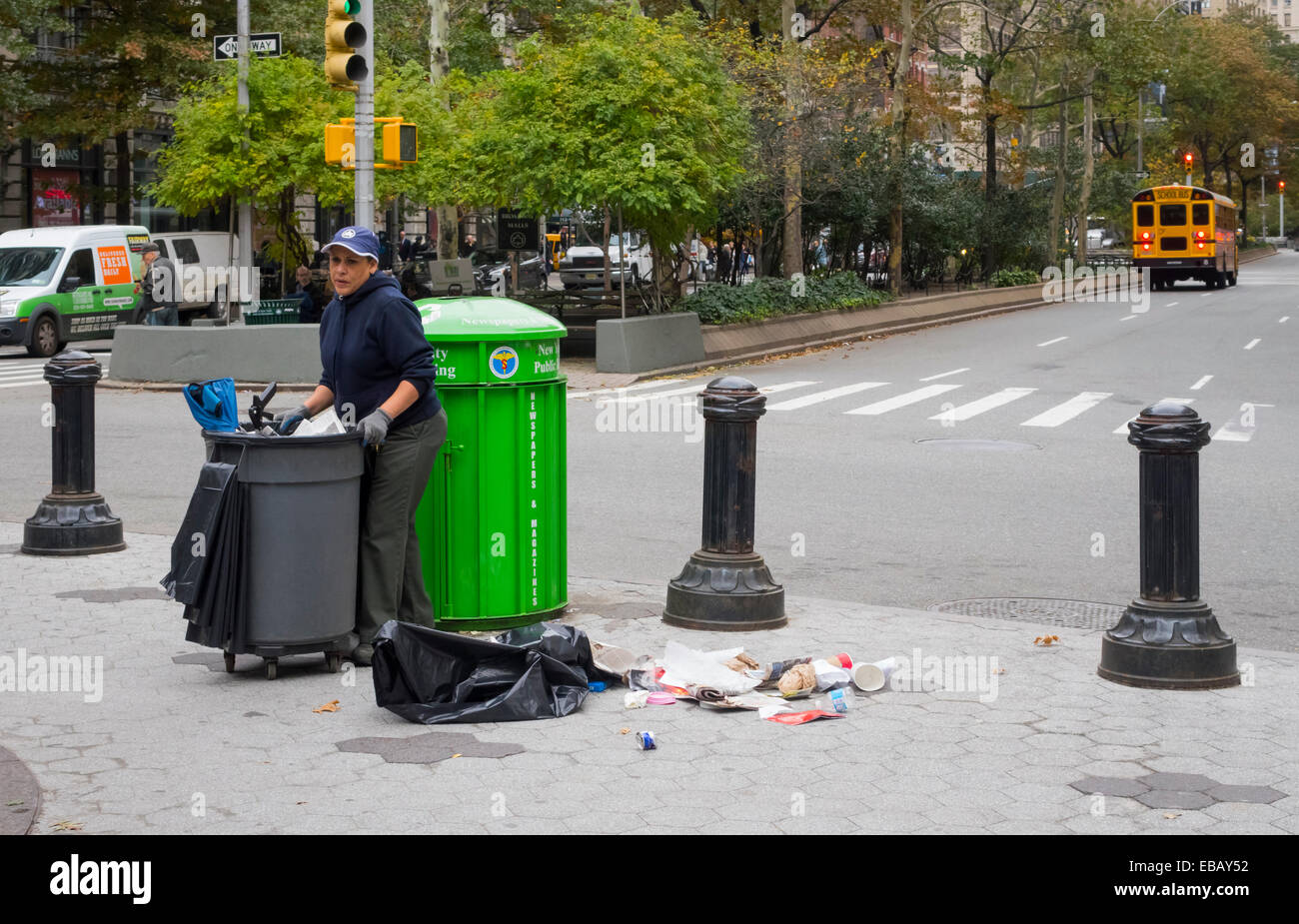 Female Trash Collector And Her Collection Hi res Stock Photography And 