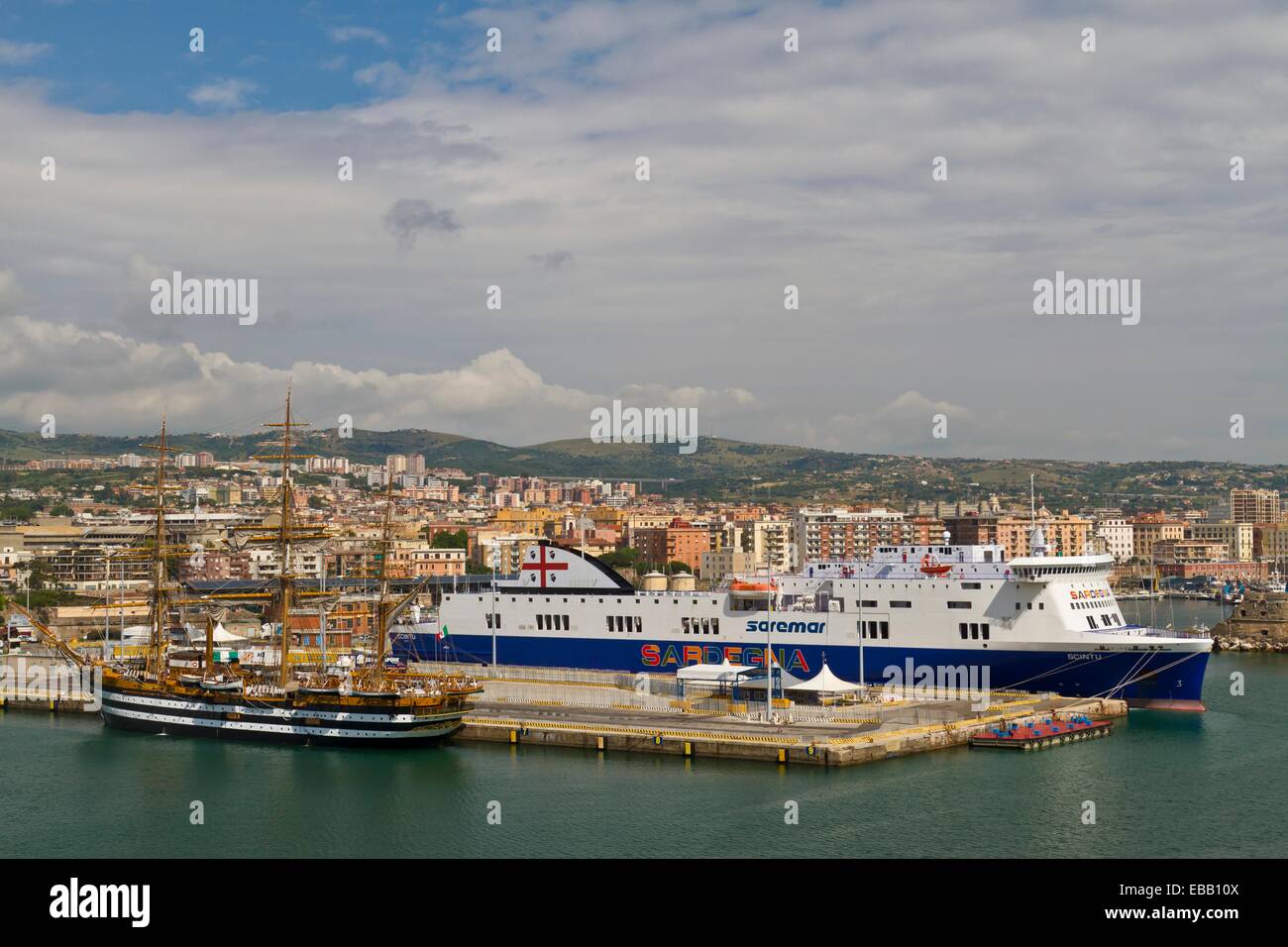 The port of Civitavecchia near Rome Italy Stock Photo