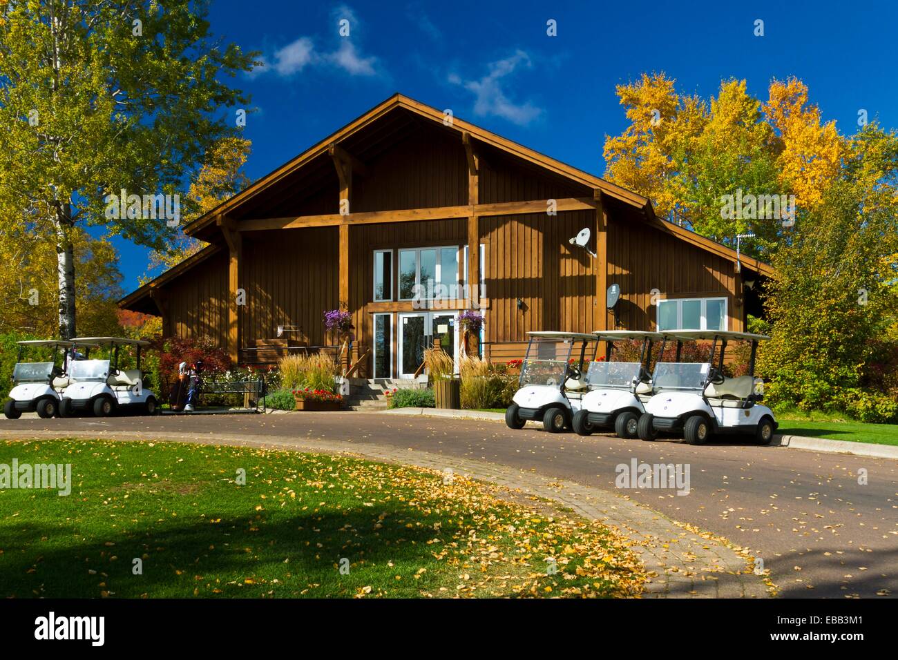 The golf course at the Lutsen Mountains Resort on the north shore of The golf course at the Lutsen Mountains Resort on the north shore of