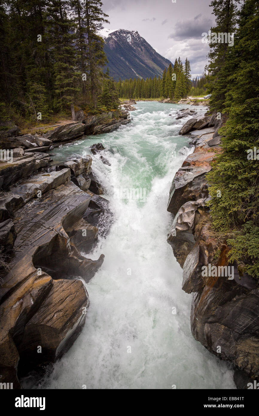 Kootenay National Park, British Columbia, Canada. Waterfalls on the ...