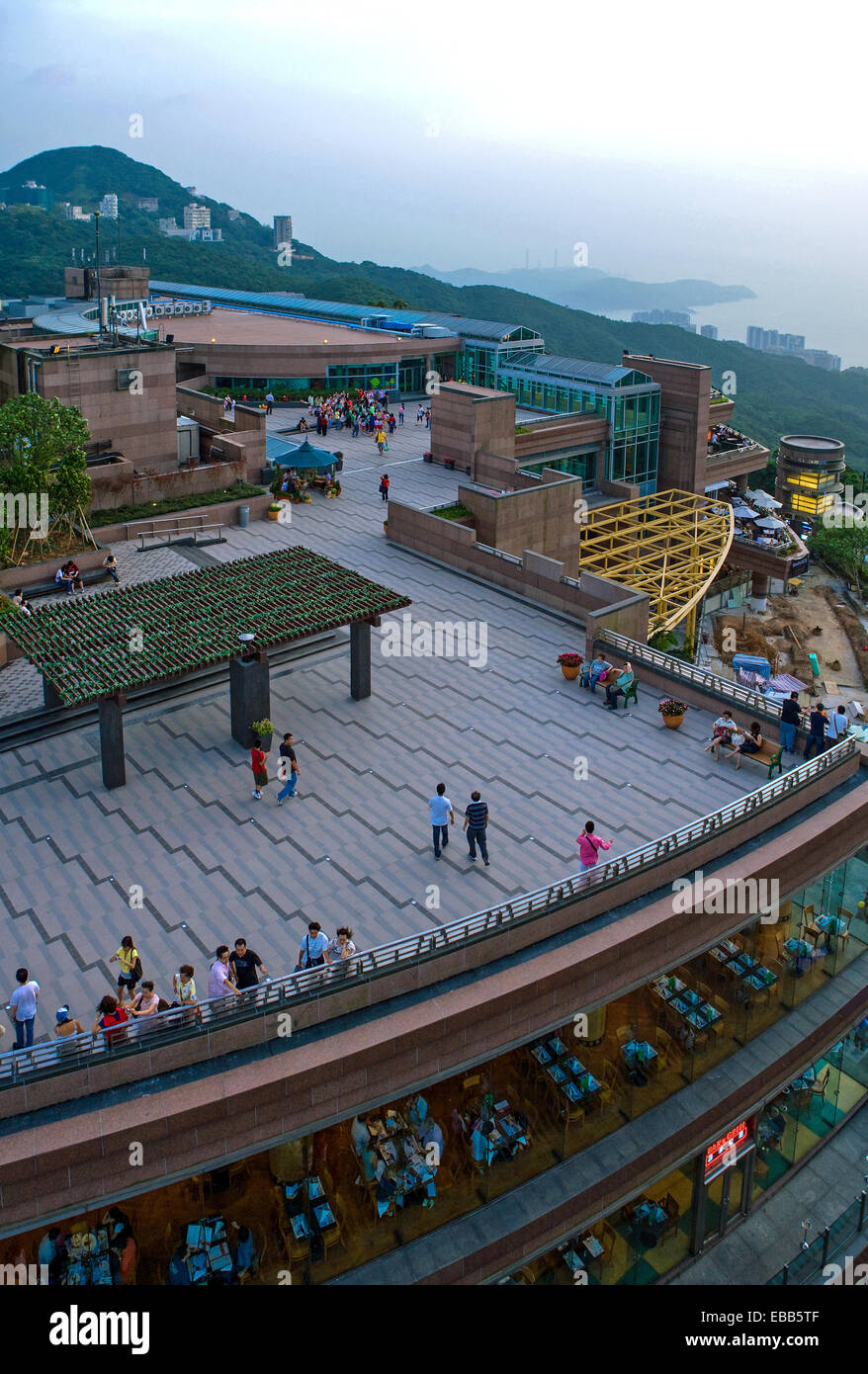 Hong Kong, a resort of the residential area of The Peack Stock Photo