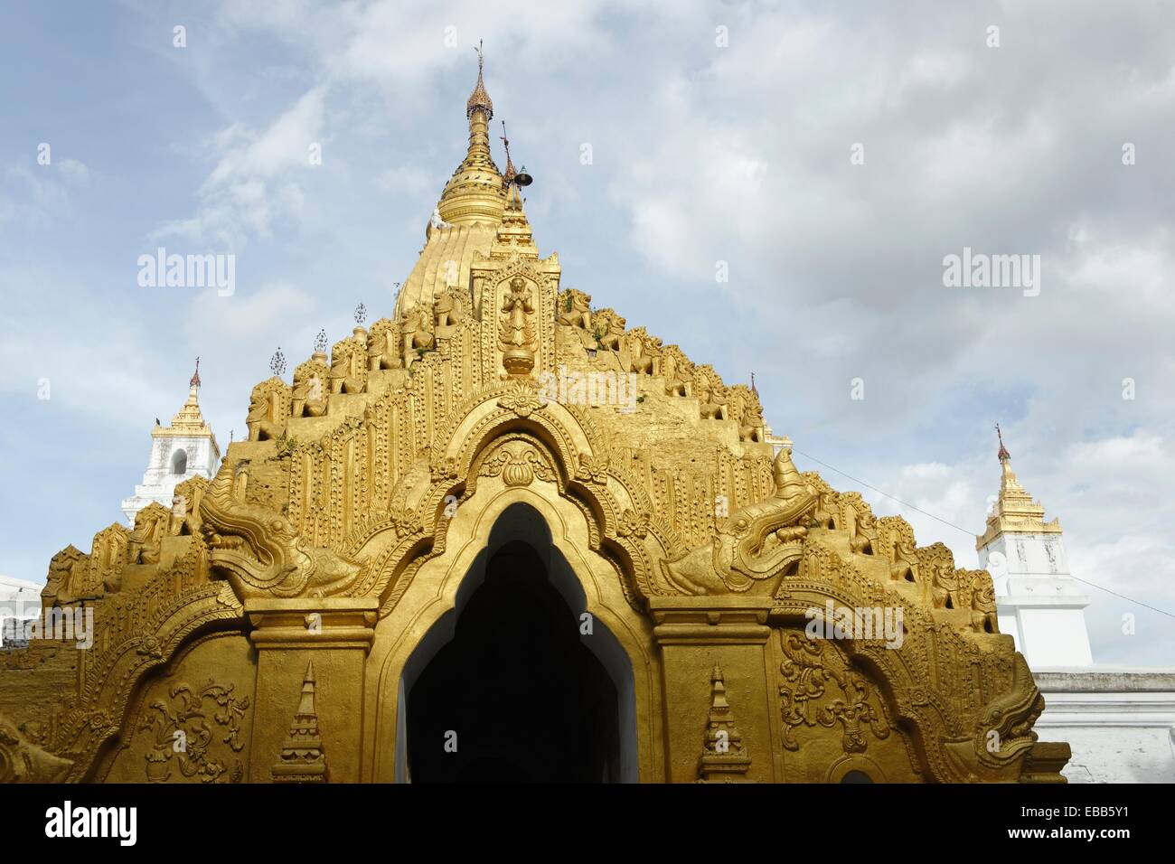 1800s 1847 19th century Amarapura ananda architecture Asia Bagan Buddhism build building built structure Burma color image day Stock Photo