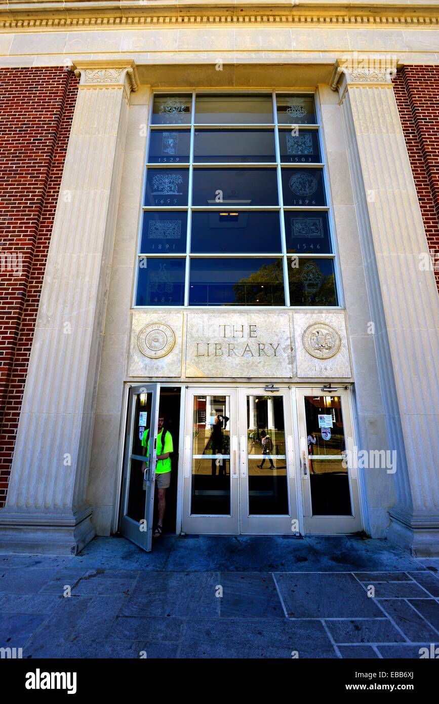 Williams Library Ole Miss Campus University Oxford Mississippi MS Stock