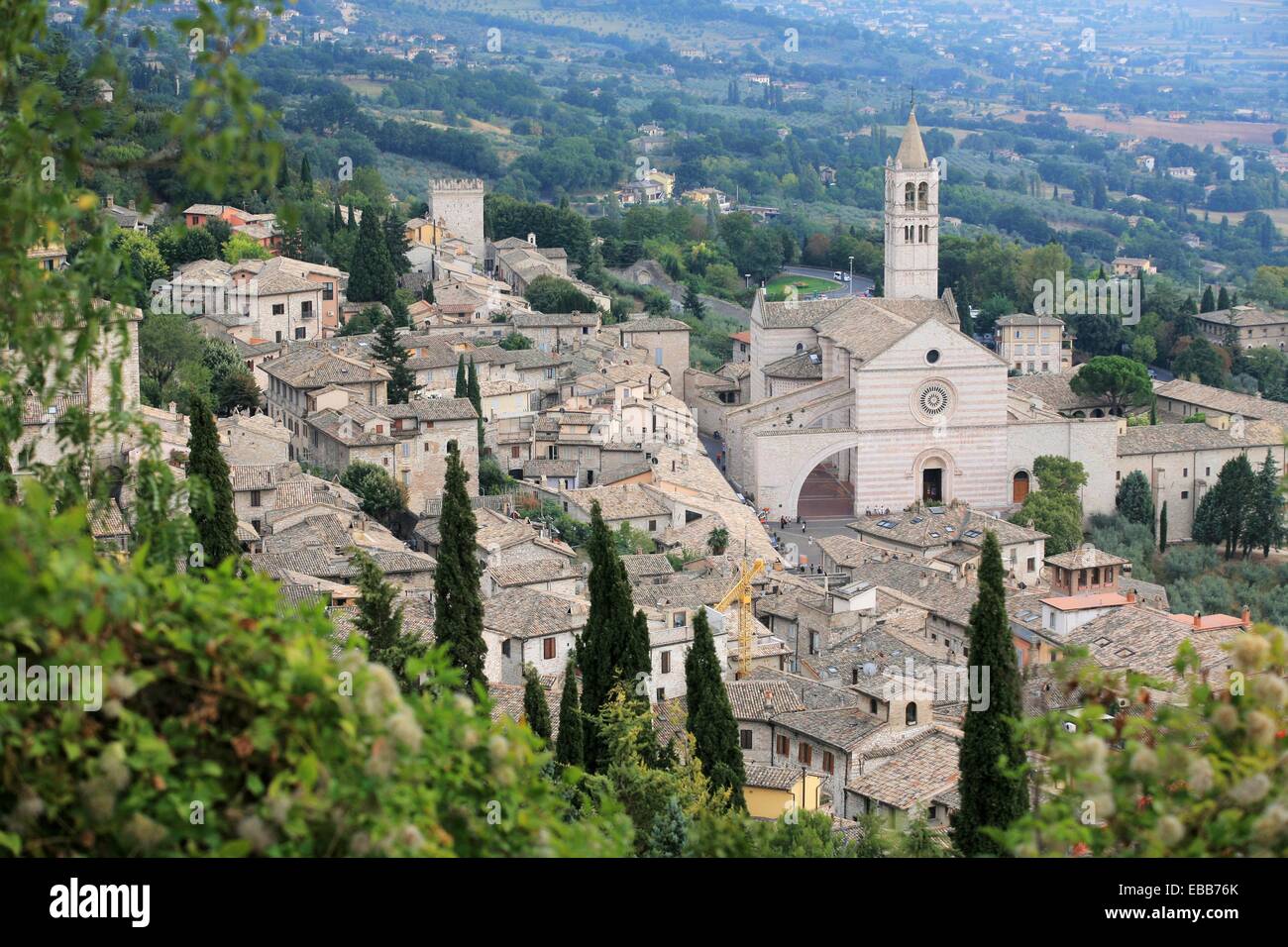 Basilica di Santa Chiara, Assisi, Umbria region, Italy Stock Photo - Alamy