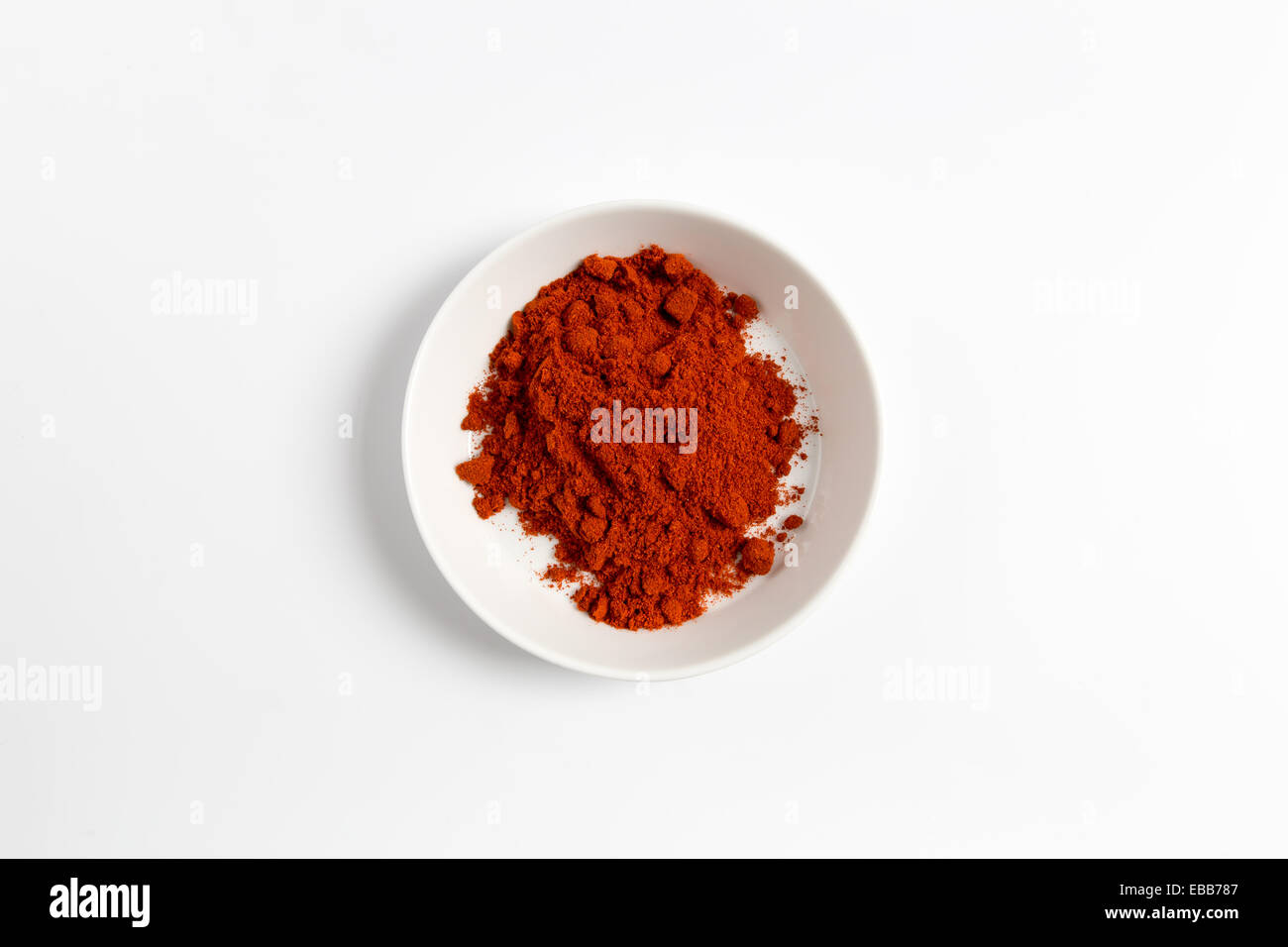 Paprika in a bowl as a Cut. Stock Photo