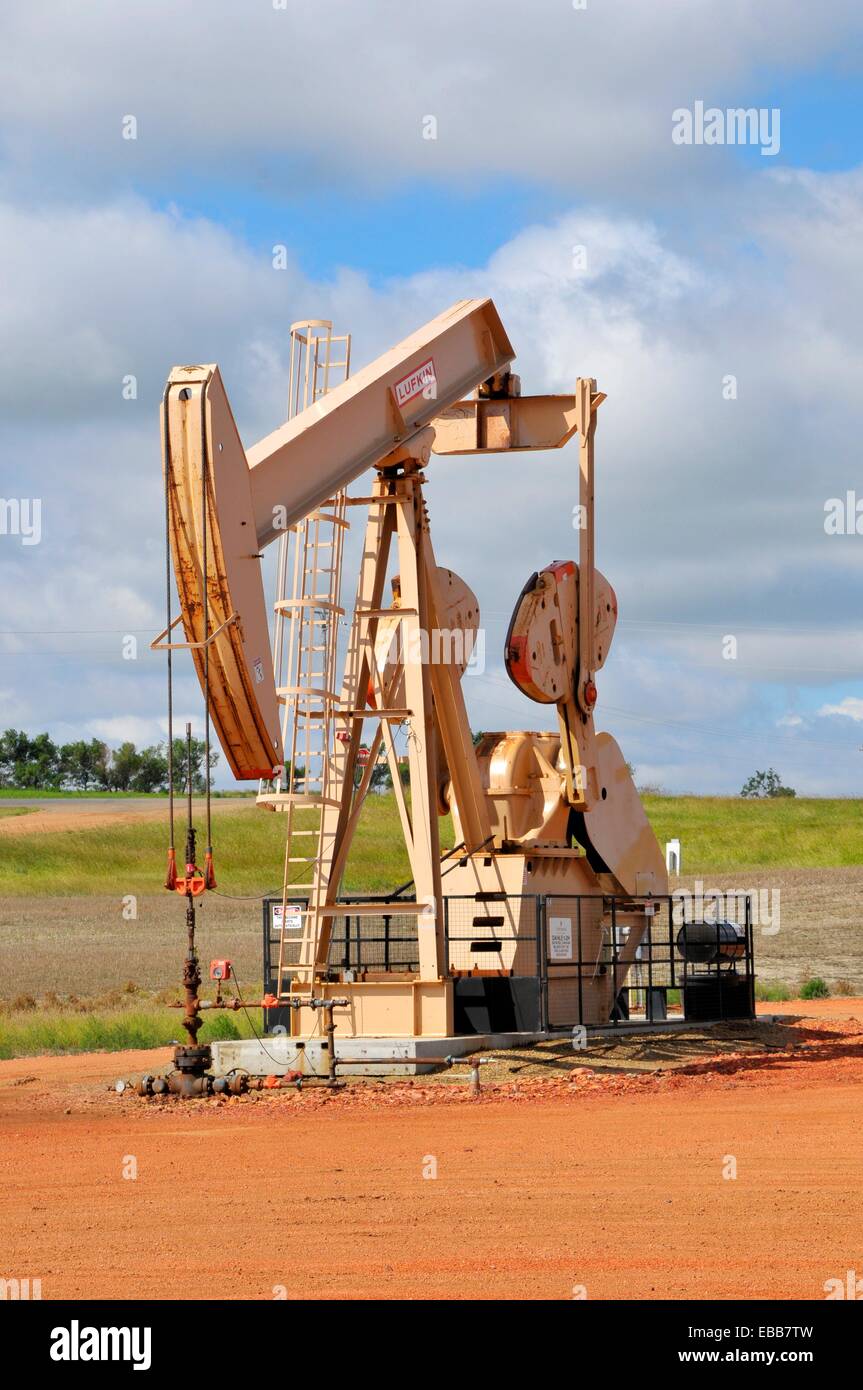 Natural gas pumping station and tanks North Dakota USA Stock Photo Alamy
