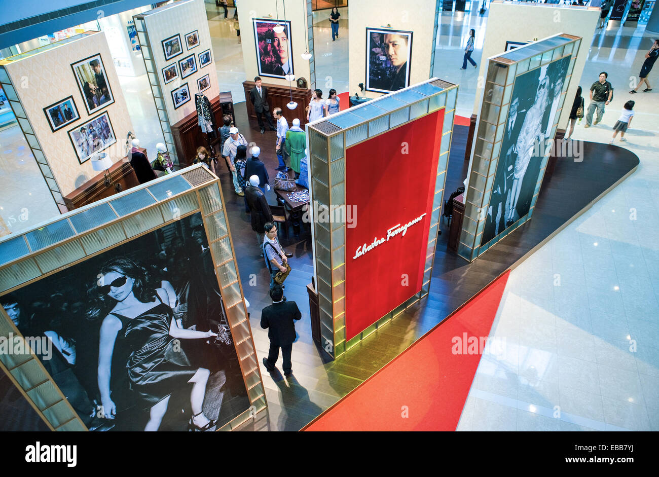 Hong Kong, fashion shops in the IFC Mall Stock Photo Alamy