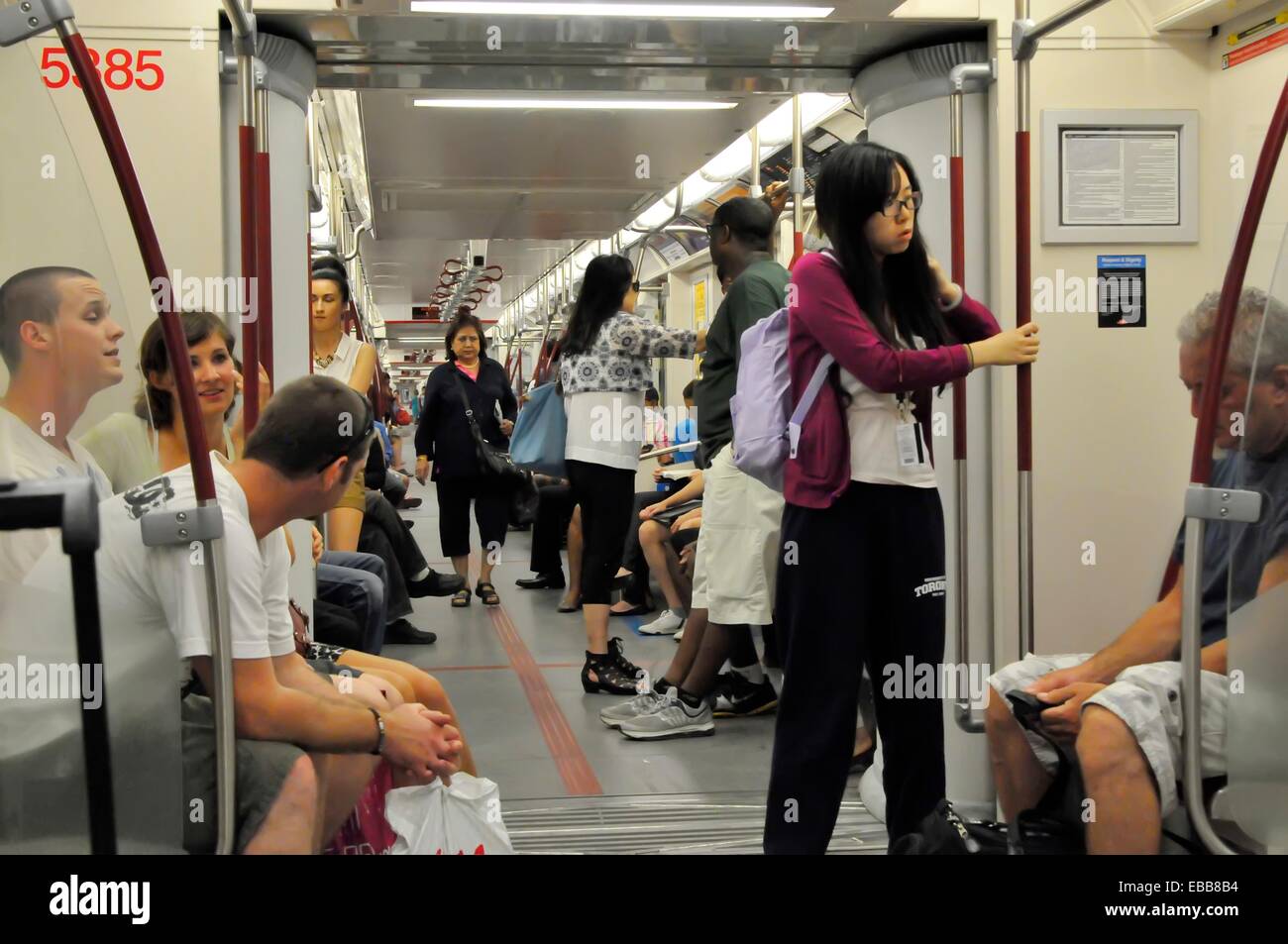 Subway System People Mover Toronto Ontario Canada Stock Photo