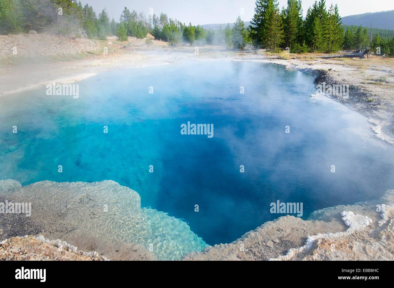 Gem Pool, Yellowstone National Park Stock Photo - Alamy