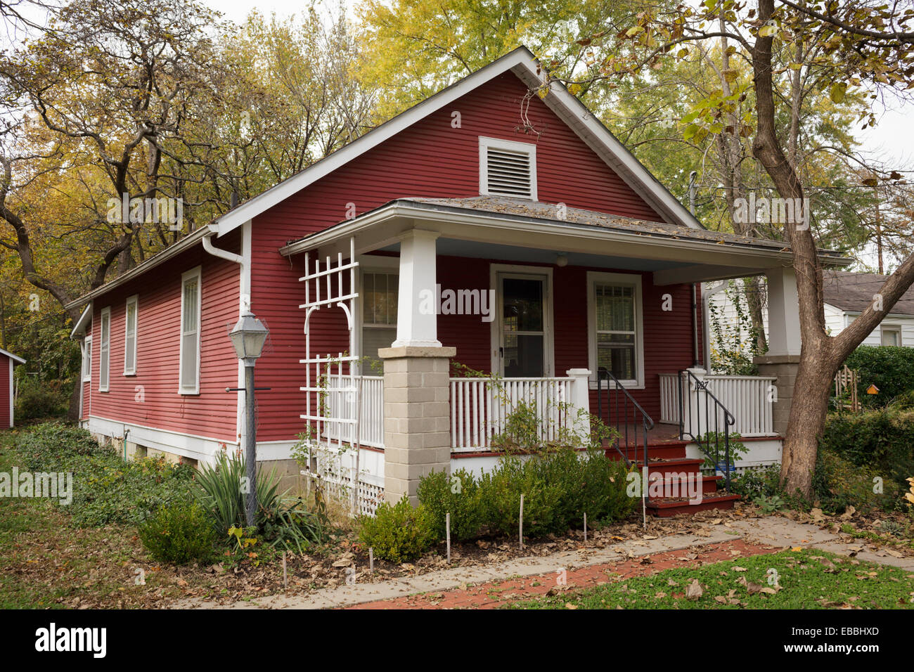 William Burroughs house, Lawrence, Kansas Stock Photo
