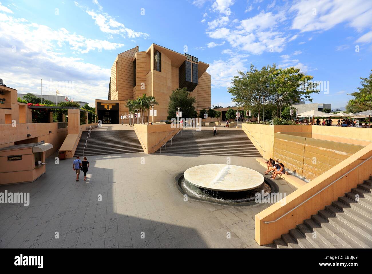 The entrance and courtyard of Cathedral of Our Lady of the Angels. Los Angeles. California. USA. Stock Photo