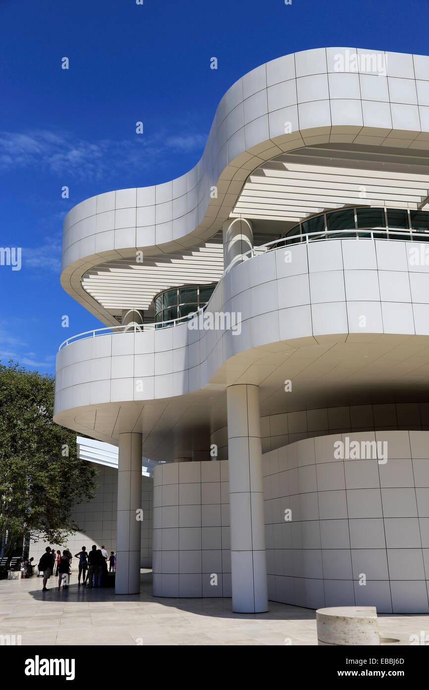Exhibitions Pavilion in Getty Center. Los Angeles. California. USA. Stock Photo