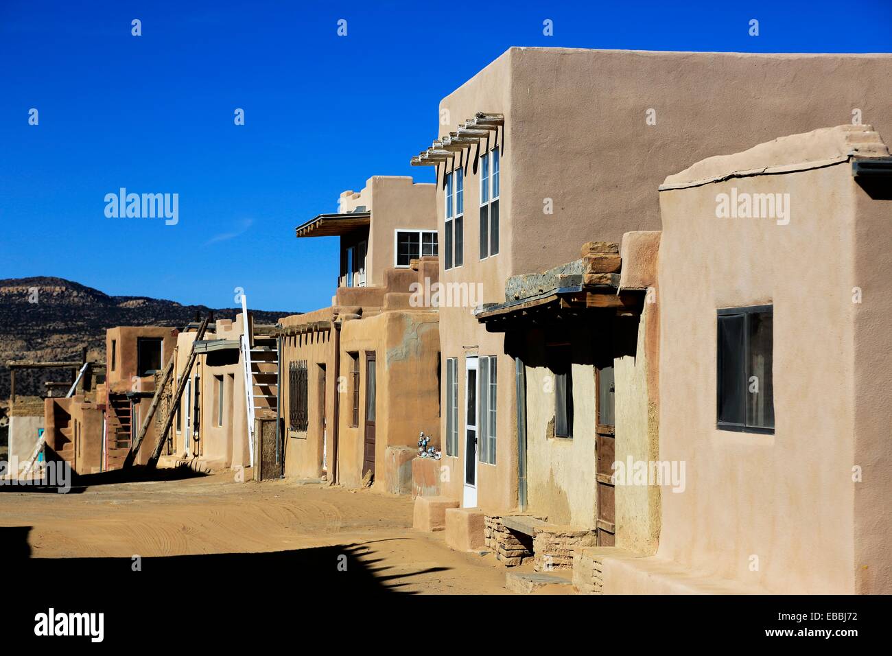 Houses in Acoma Pueblo aka Sky City. Acoma Pueblo. Grants. New Mexico. USA. Stock Photo