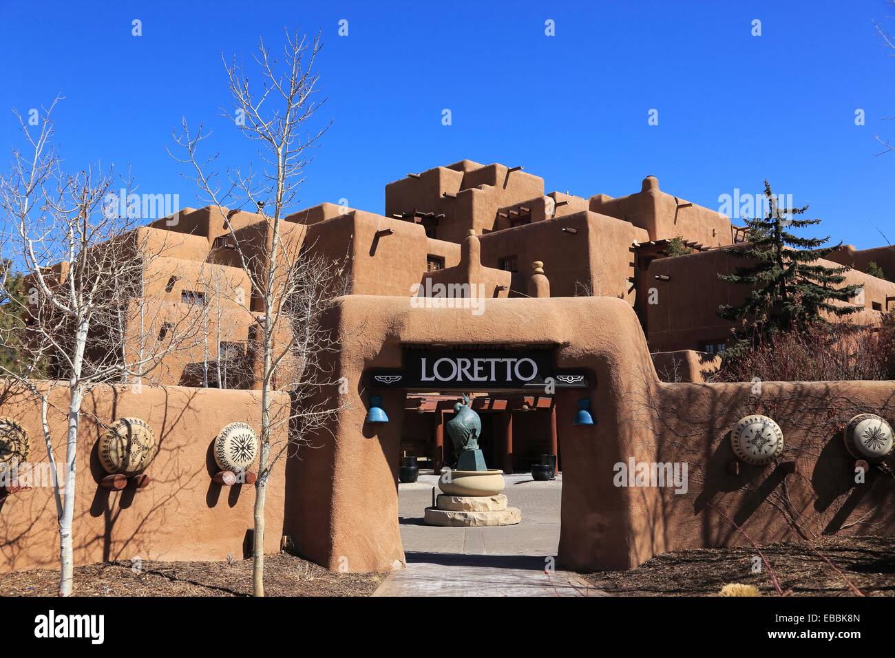 Inn and Spa at Loretto. Santa Fe. New Mexico. USA. Stock Photo