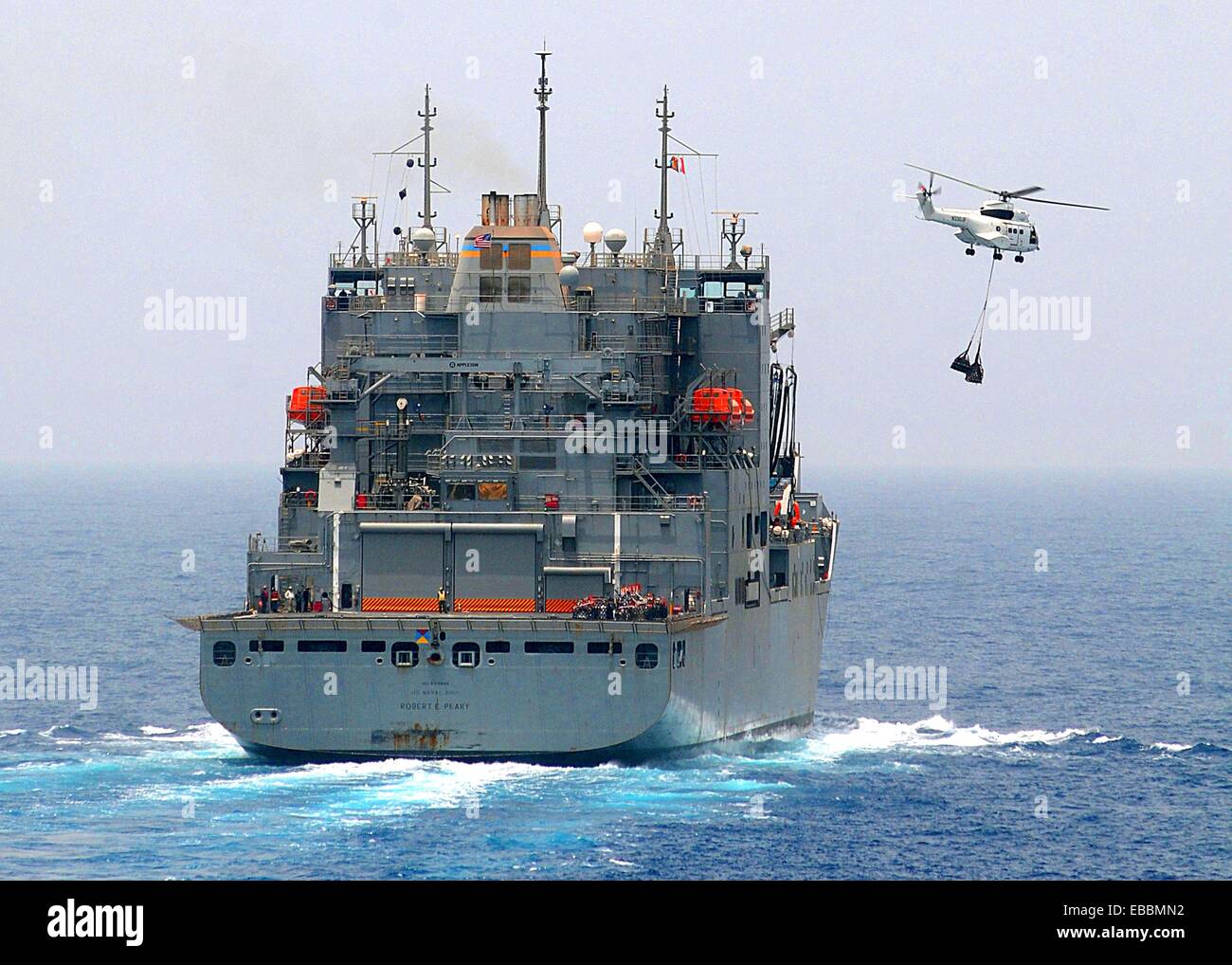 100710-N-1082Z-034 U S  5TH FLEET AREA OF RESPONSIBILITY July 10, 2010 An SA-330J Puma helicopter assigned to the Military Stock Photo
