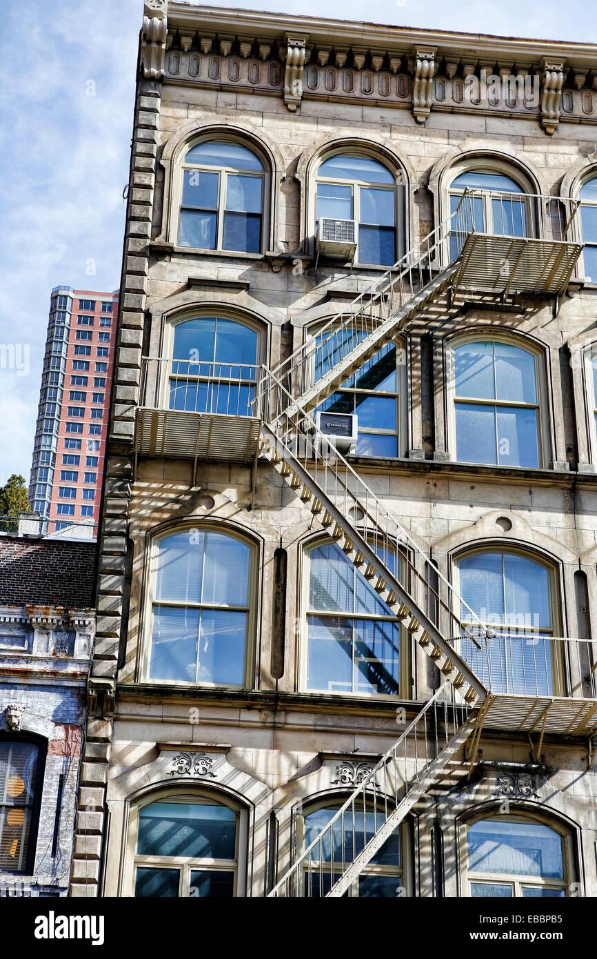 Cast Iron Loft Building on Broadway at Duane Street Tribeca Manhattan