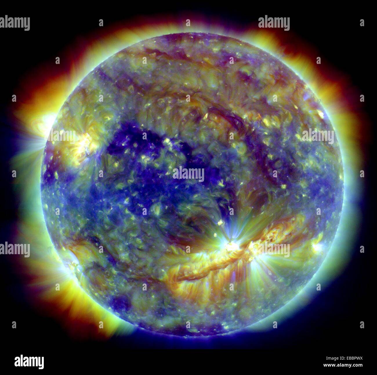 Crackling with Solar Flares Fastgrowing sunspot 1112 is crackling with