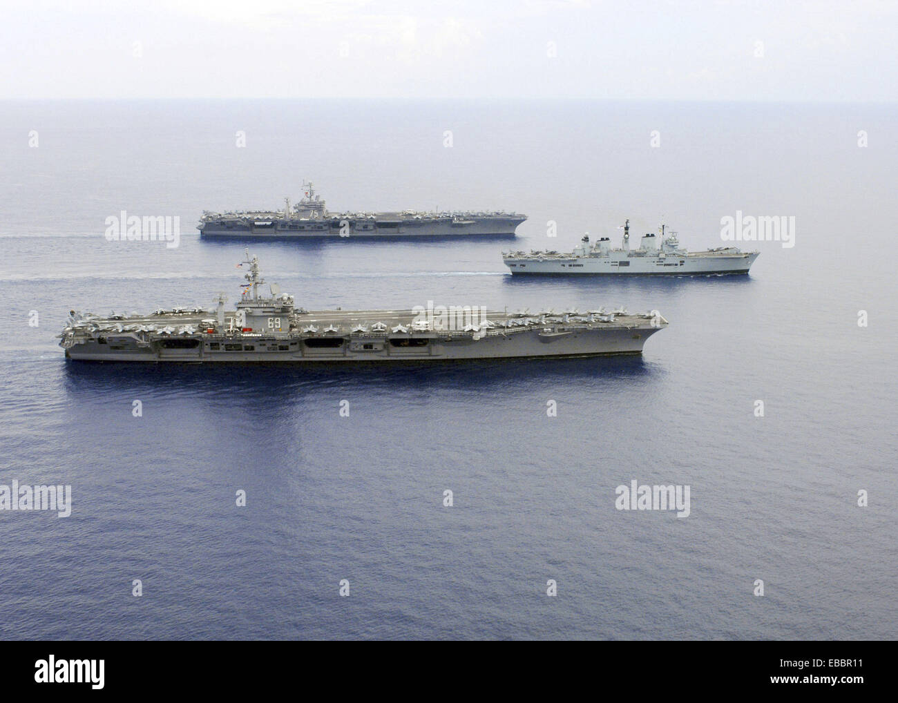 Nimitz class aircraft carrier uss dwight d eisenhower hires stock