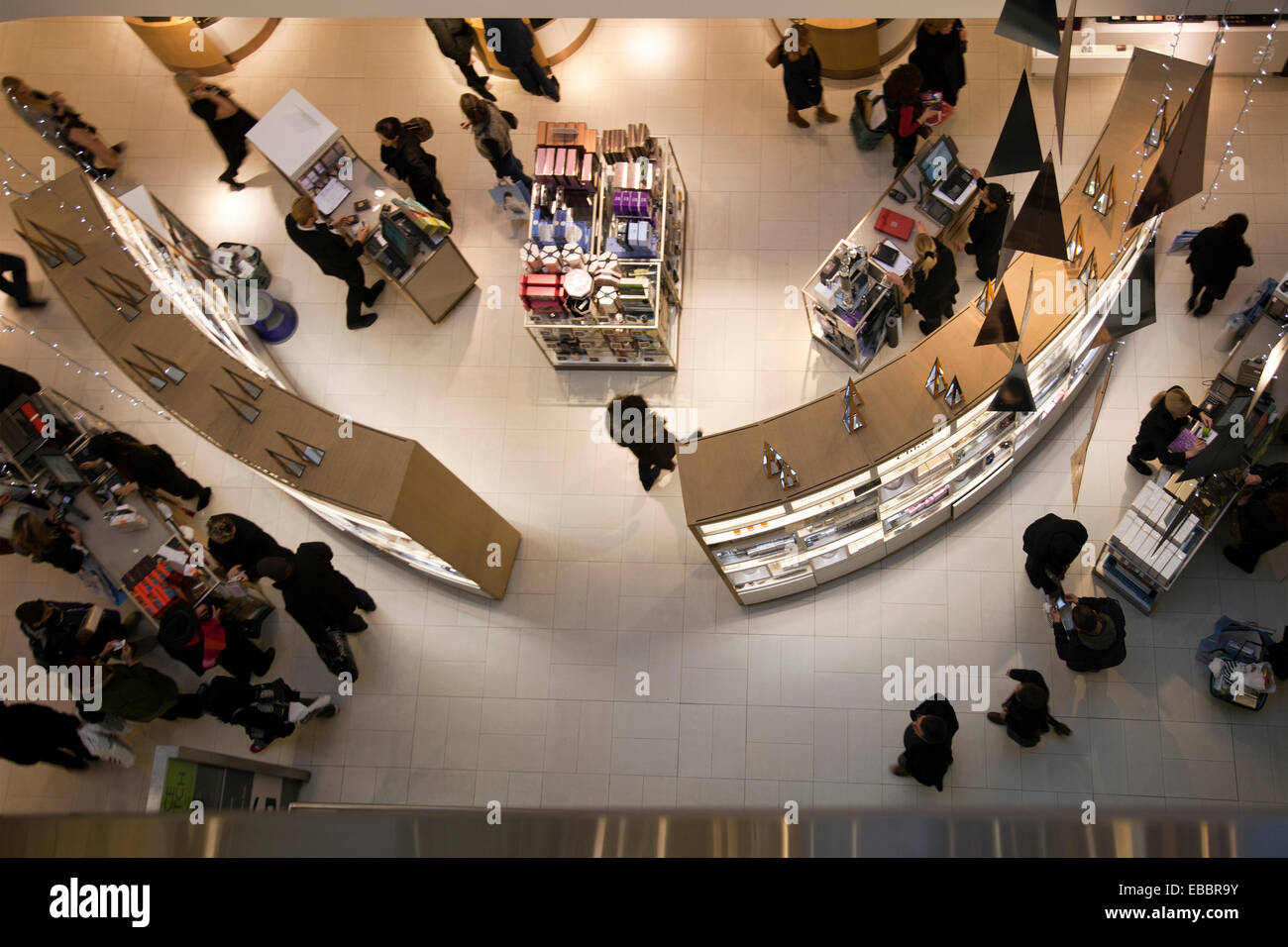 John Lewis Fragrance and Cosmetic Department - Oxford Street - London UK Stock Photo