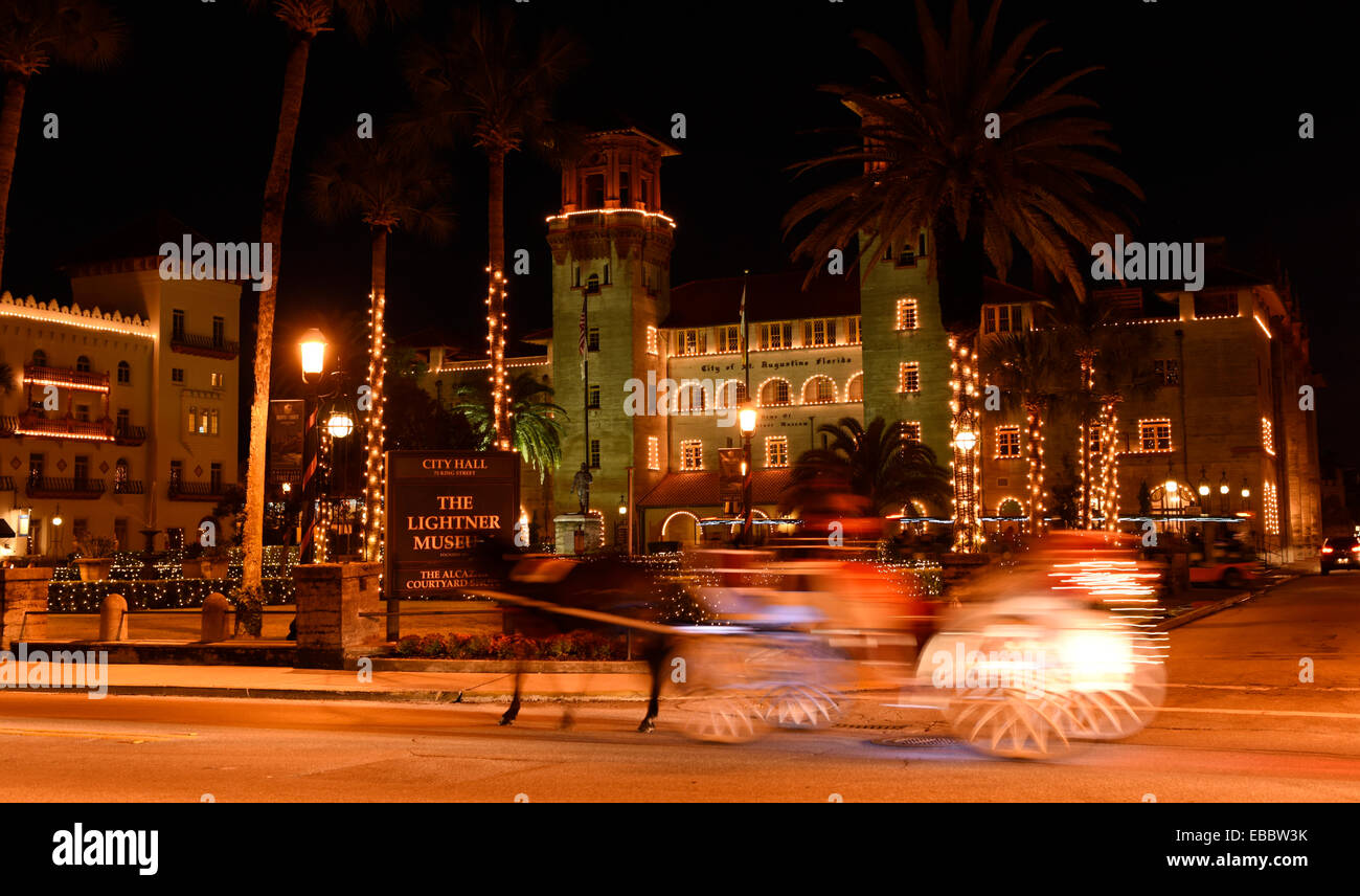 Horse and Carriage ride and Lightner Museum during St. Augustine's