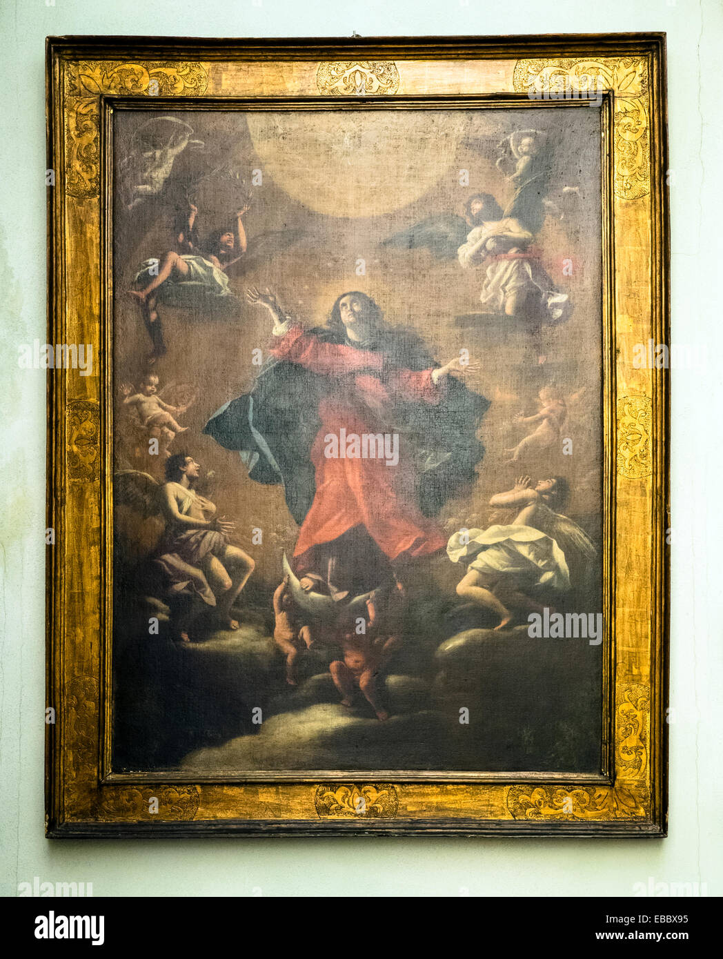 Giovanni Baglione (Roma 1566 - Roma 1644) Madonna in gloria (Madonna in Glory) oil on Canvas Musei Capitolini - Rome, Italy Stock Photo