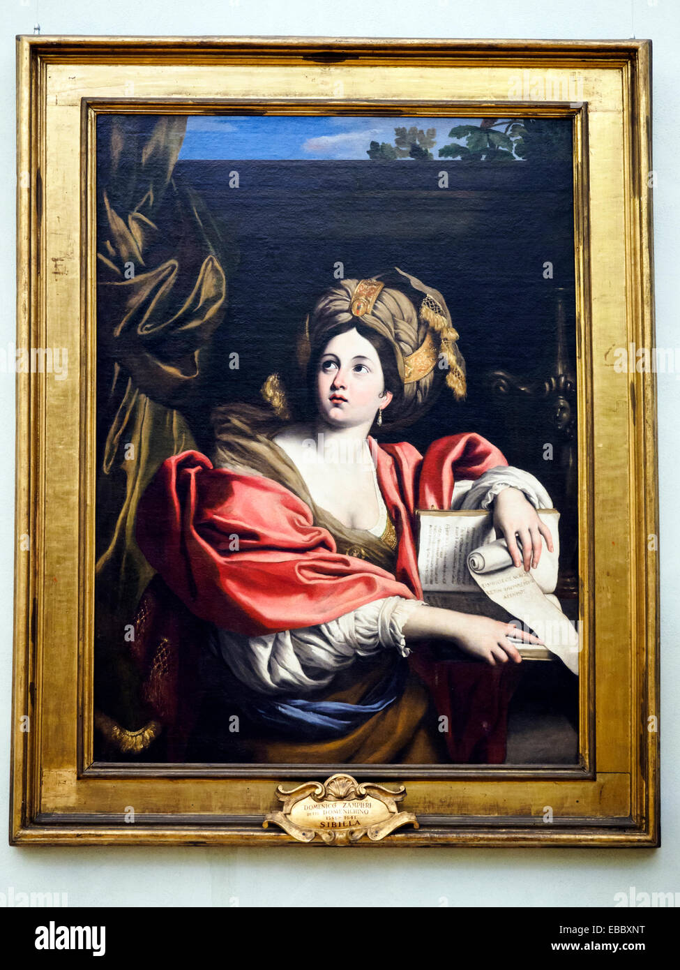 Domenichino (Bologna 1581 - Napoli 1641) Sibilla cumana (Cumaean Sibyl) oil on canvas Musei Capitolini - Roma, Italy Stock Photo