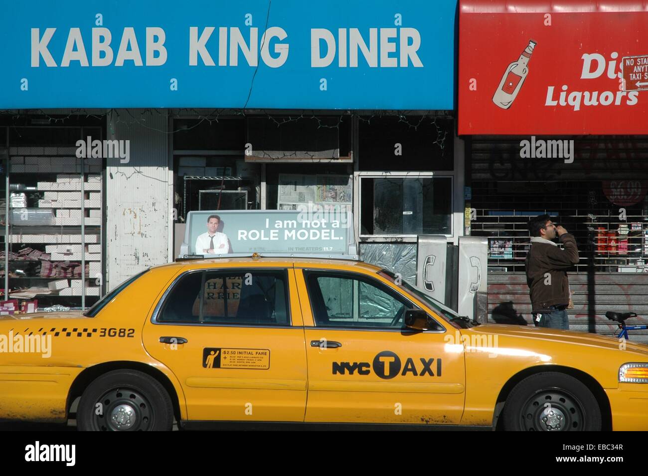 New York City, taxi in Jackson Heights, Queens Stock Photo Alamy