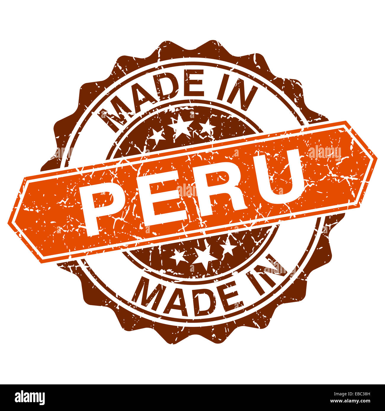 made in Peru vintage stamp isolated on white background Stock Photo - Alamy
