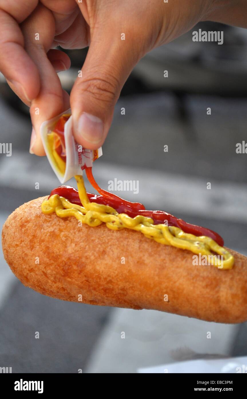 Naha okinawa japan hot dog nugget hires stock photography and images