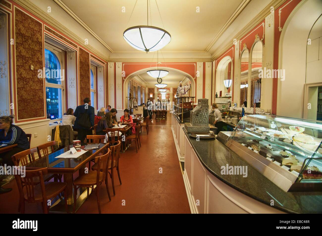 the famous Cafe Louvre, Prague, Czech Republic Stock Photo - Alamy
