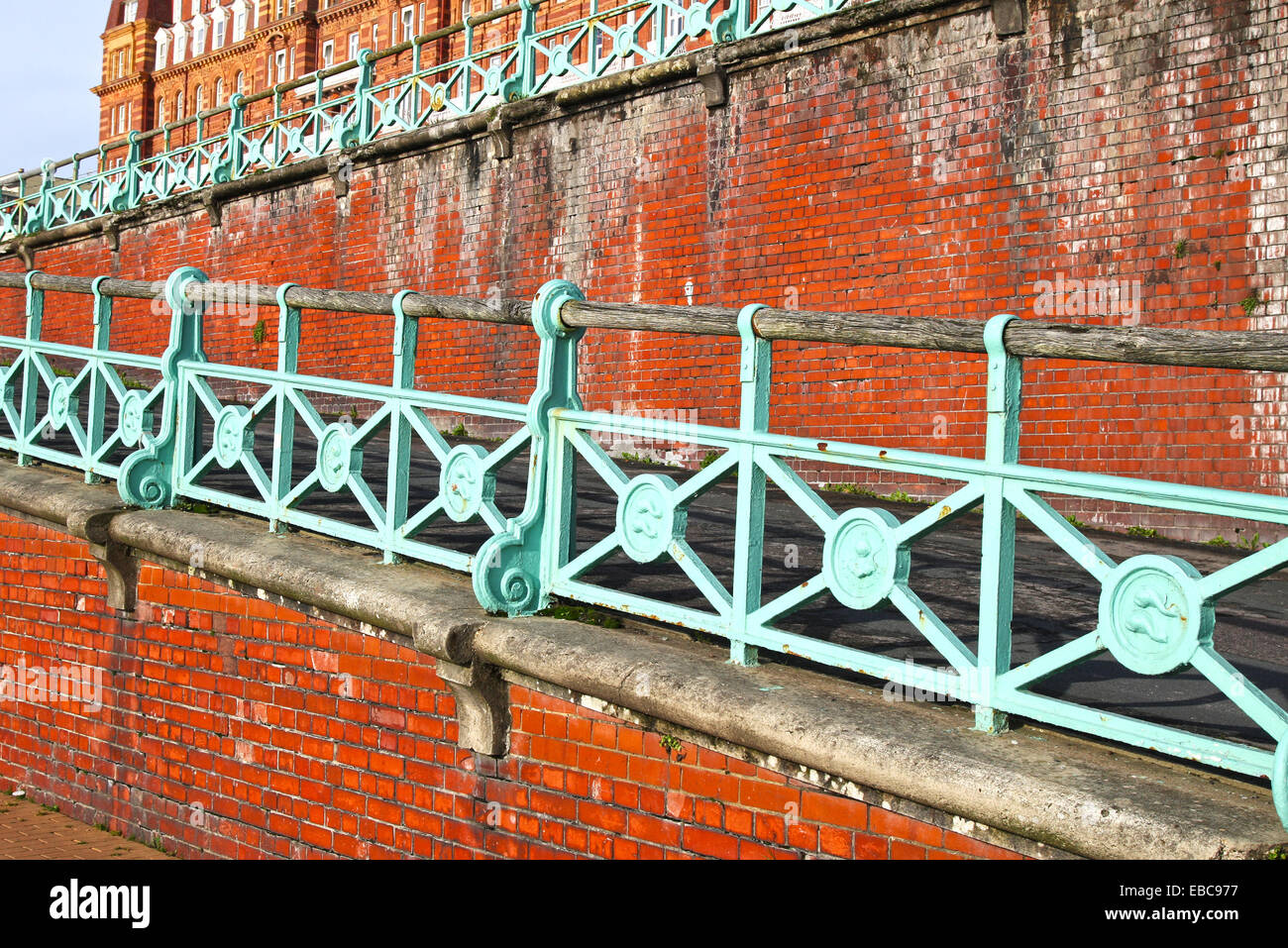 Famous brick walls along Brighton seafront Stock Photo Alamy
