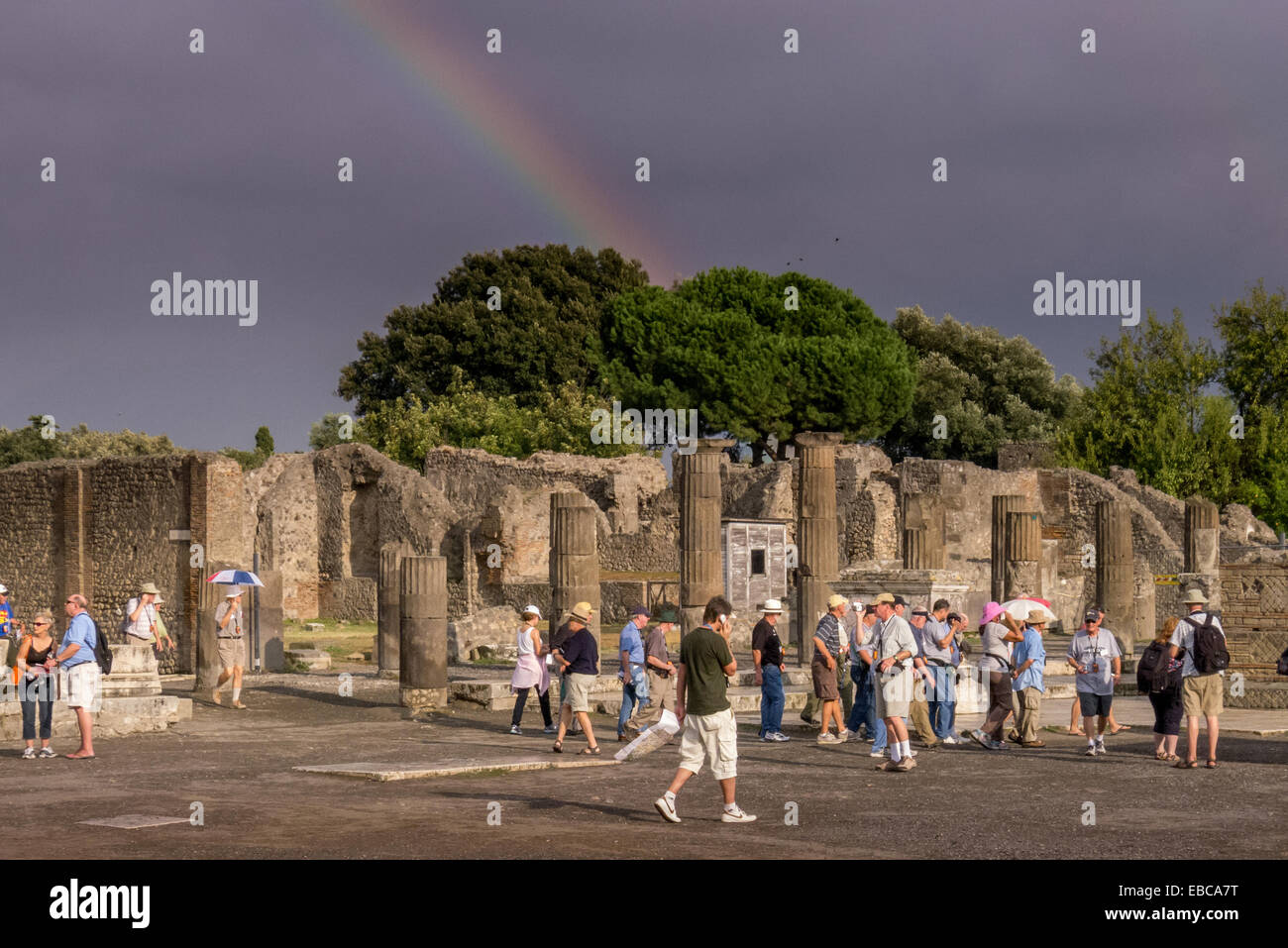 The Forum in Pompeii, Italy Stock Photo Alamy