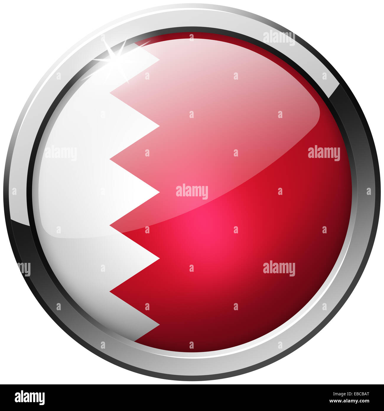 Bahrain Round Metal Glass Button Stock Photo - Alamy