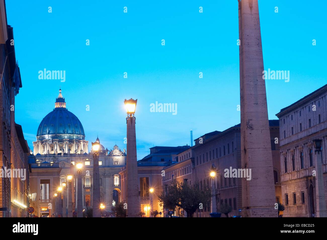Italy, Lazio, Rome,Vatican, Saint Peter Basilica, Dome Stock Photo
