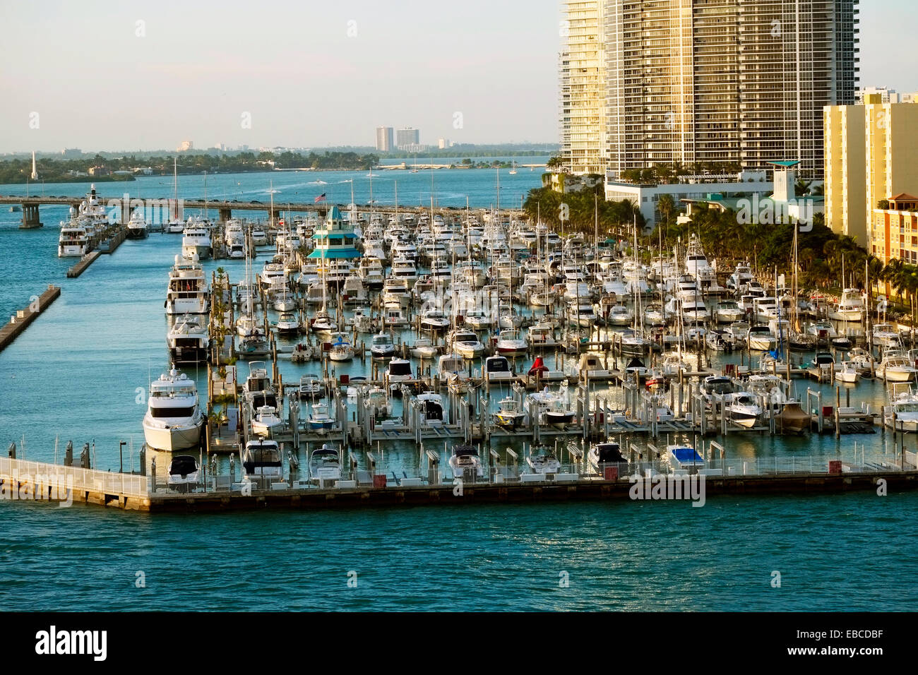 Boats Sailboats Port of Miami Cruise Ship Docks Florida FL US Stock Photo Alamy