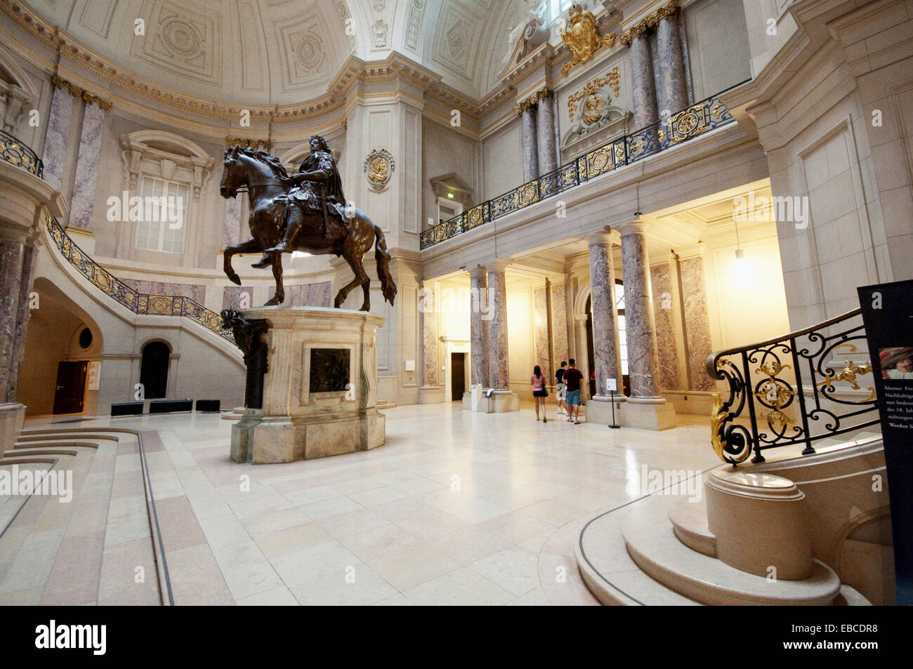 Germany Berlin Bode Museum Foyer Equestrian Statue Stock Photo Alamy