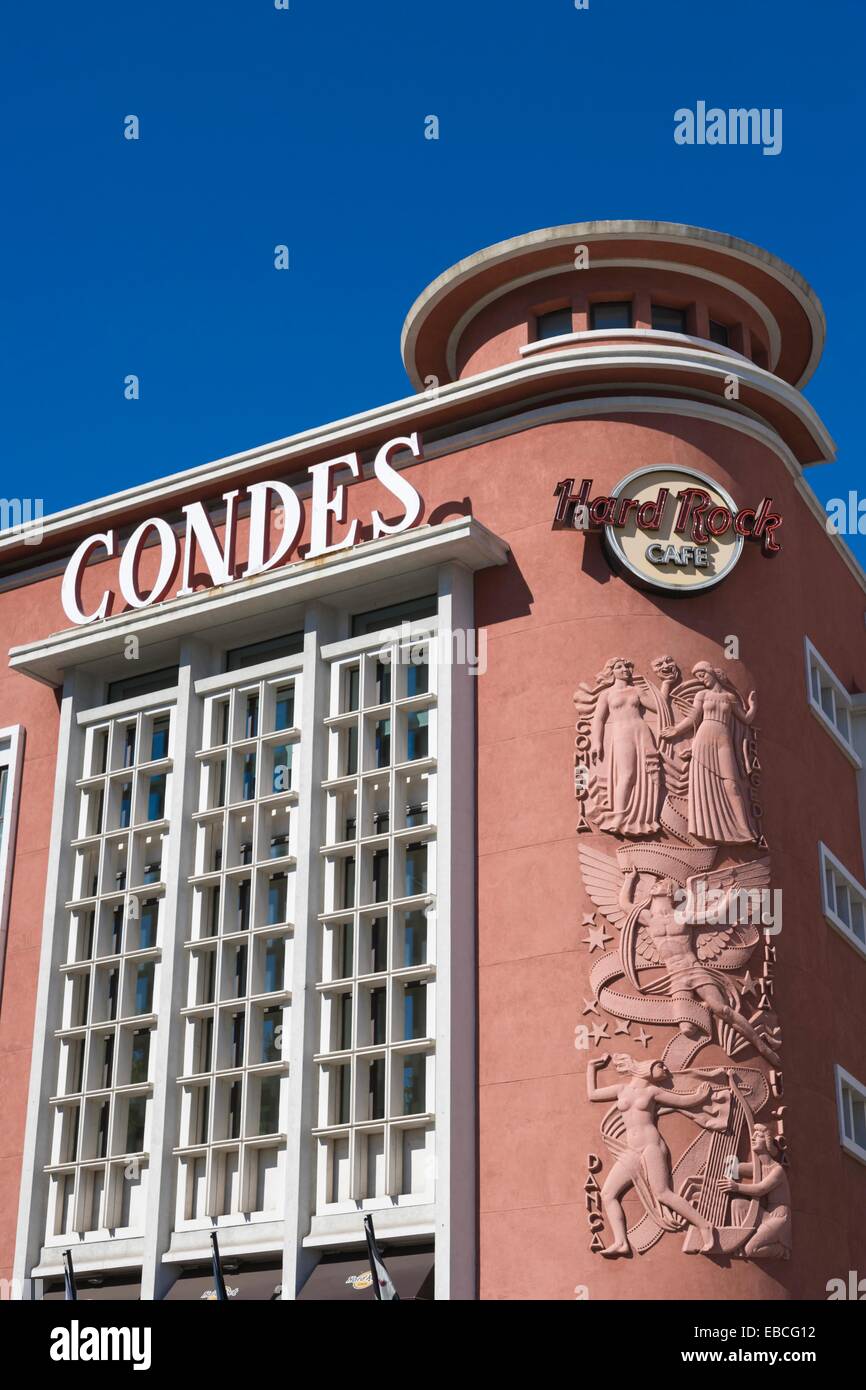 Hard Rock Cafe Lisbon Condes Cinema Restauradores Square Praca dos