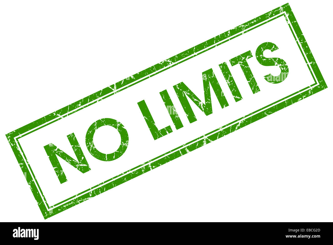 no limits green square stamp Stock Photo Alamy