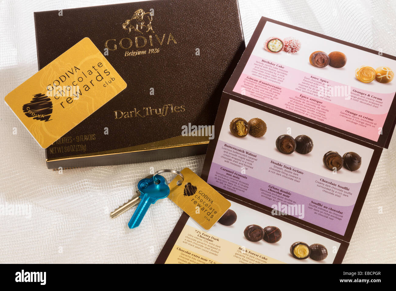 Still Life, Godiva Chocolate Box , Piece Description Brochure and Loyal Customer Reward Program