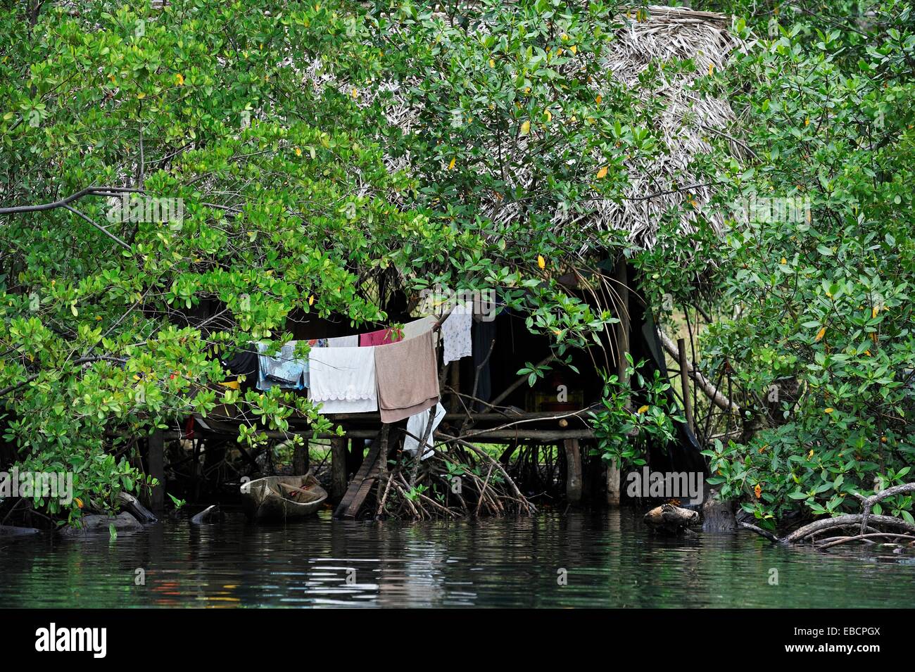 Amerindian village Bastimentos Island Bocas del Toro Archipelago