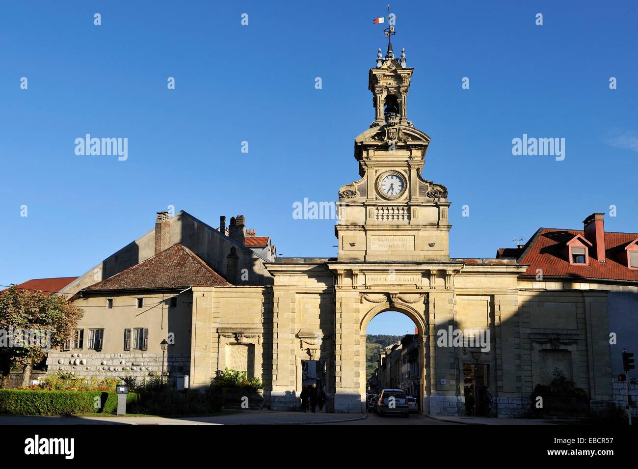 SaintPierre city gate Pontarlier Doubs departement