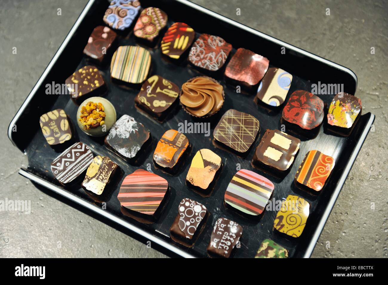 chocolats de la chocolaterie Xocoatl dans le quartier du Panier,Marseille,departement  des Bouches-du-Rhone, region Stock Photo - Alamy