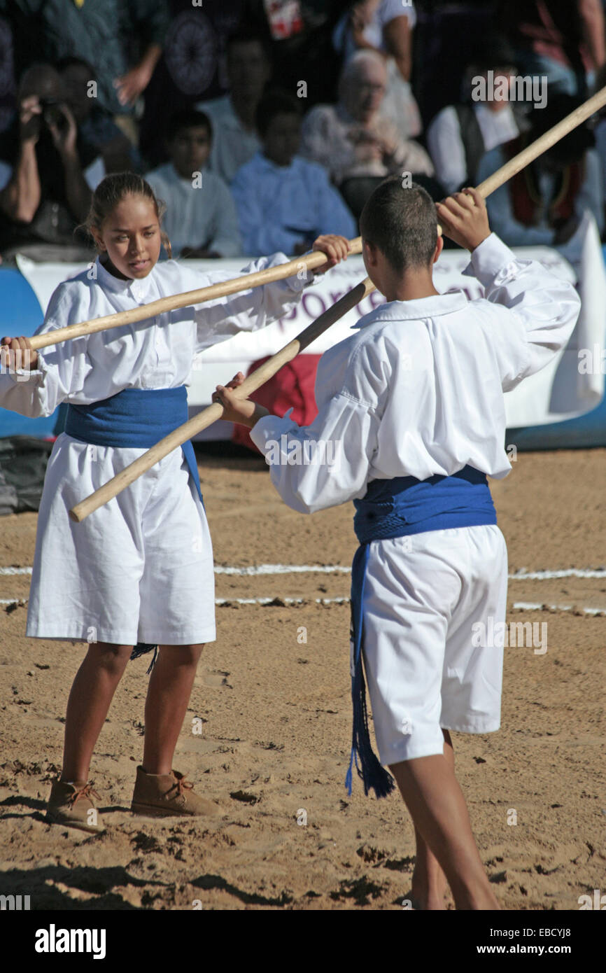 Stick fighting Thailand with participants practicing the ancient martial  art of Krabi Krabong stick fighting. Thailand S. E. Asia Stock Photo - Alamy