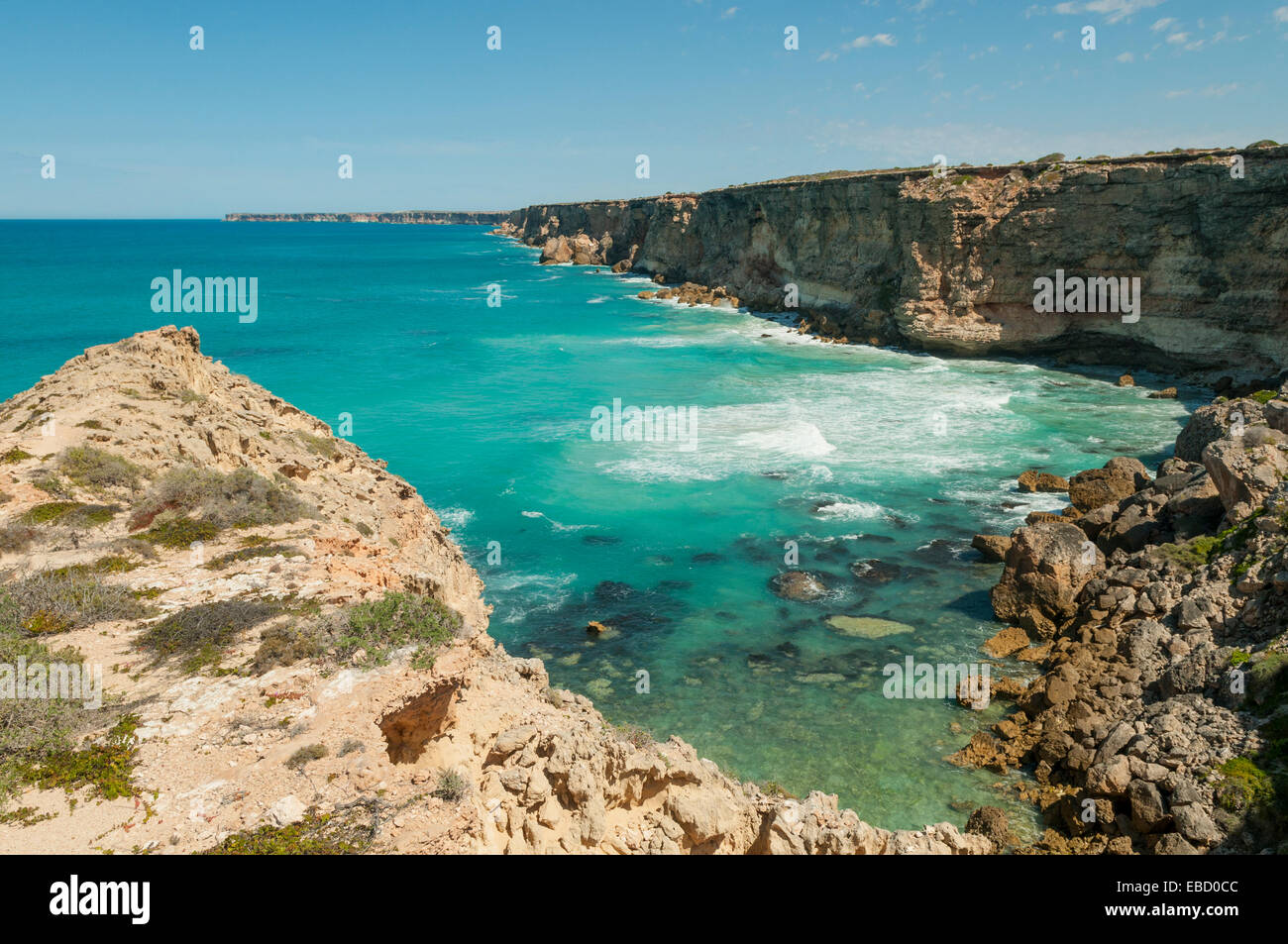 Cliffs at Head of Bight, SA, Australia Stock Photo