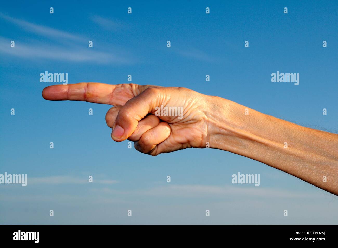 gesto manual, hand sign Stock Photo