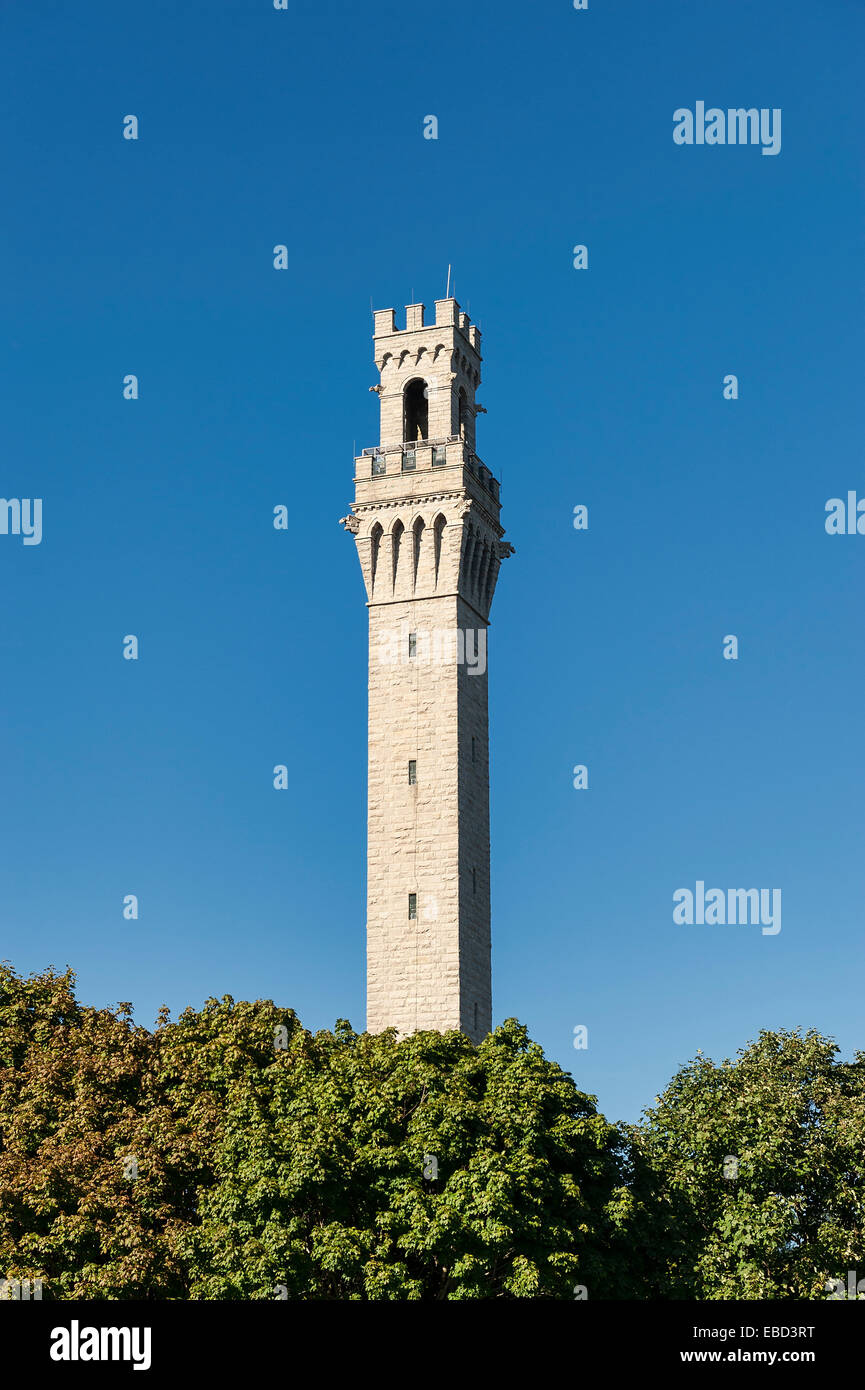 The Pilgrim Monument tower, Provincetown, Massachusetts, USA Stock Photo